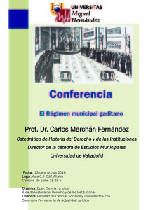 Cartel conferencia Merchán